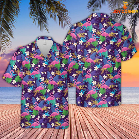 Joycorners Flamingo Pattern D03 Hawaiian Shirt