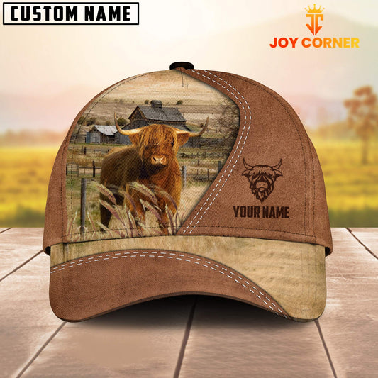Joycorners Highland Customized Name Brown Cap
