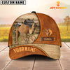 Joycorners Custom Name Camels Leather Pattern Cap