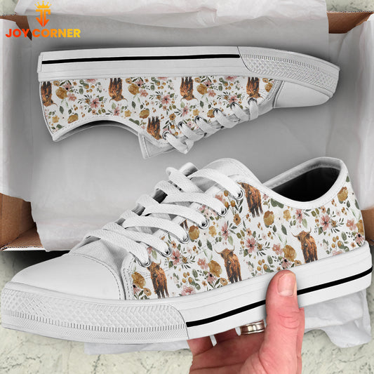 Joycorners Highland Flower Pattern Low Top Shoes