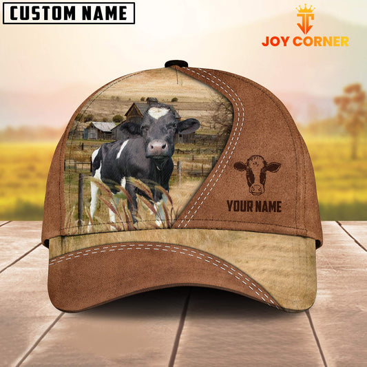 Joycorners Holstein Customized Name Brown Cap