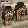 Joycorners Texas Longhorn On The Meadow Custom Name Hoodie