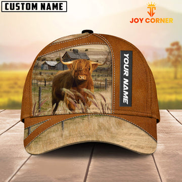 Joycorners Highland Customized Name Brown Cap