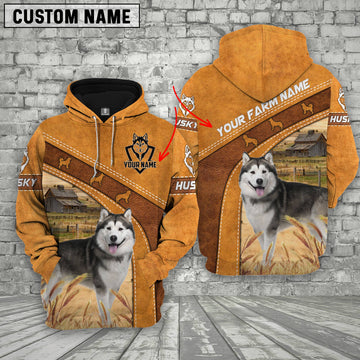 Joycorners Husky Races Custom Name Printed 3D Hoodie