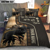 JoyCorners Black Angus Like Someone Left The Gate Open Customized Name 3D Bedding Set