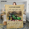 God Says You Are - Joycorners Personalized Name Tractor Blanket