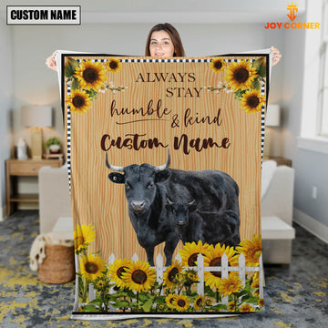 Joycorners Dexter Custom Name - Always Stay Humble and Kind Blanket