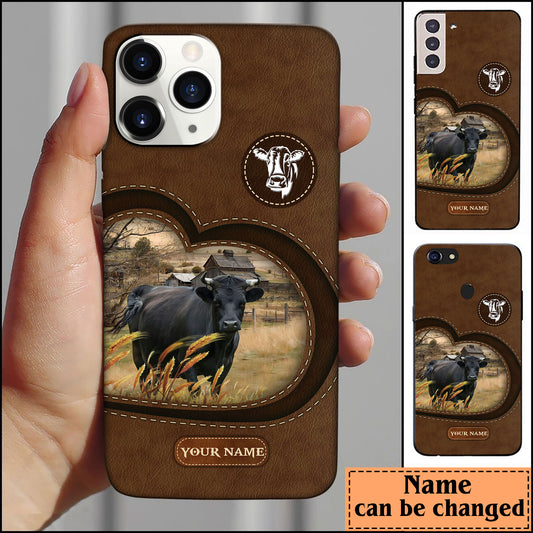 Joycorners Dexter Customized Name Leather Pattern Phone Case - Iphone