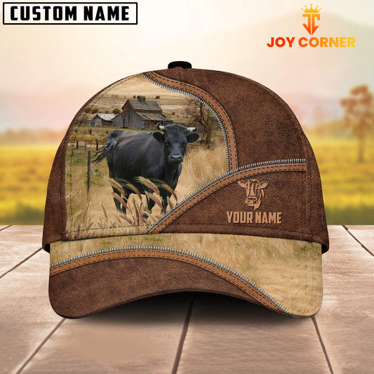 Joycorners Dexter Zipper Leather Pattern Customized Name Cap