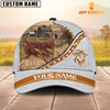 Joycorners Goat White Pattern Customized Name 3D Cap