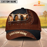 Joycorners Texas Longhorn Happiness Zipper Pattern Customized Name Cap