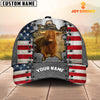 Joycorners Highland Customized Name US Flag Cap