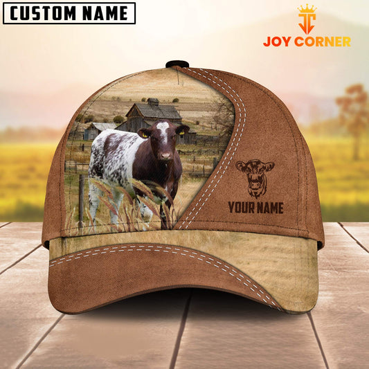 Joycorners Shorthorn Customized Name Brown Cap