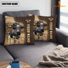 Joycorners Holstein Custom Name Leather Pattern Pillow Case