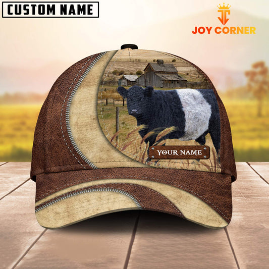 Joycorners Belted Galloway Customized Name Farm Barn Cap