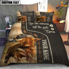 JoyCorners Highland Cattle Like Someone Left The Gate Open Customized Name 3D Bedding Set