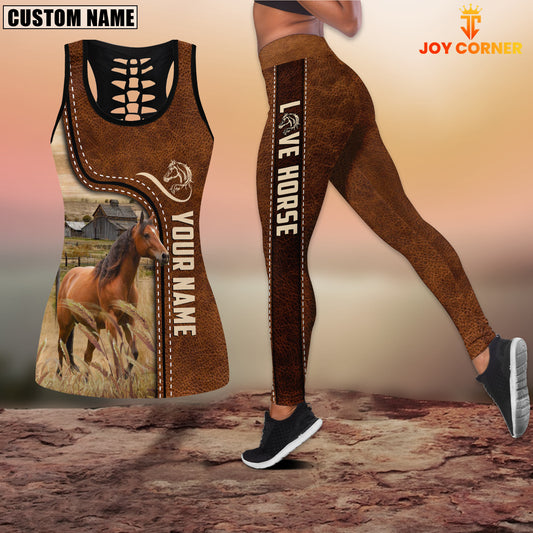 Joycorners Horse Custom Name Combo Tank & Leggings