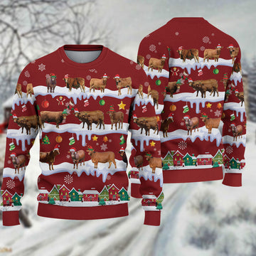 Joycorners Beefmaster Christmas Knitted Sweater