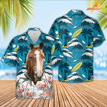 Joycorners Horse Funny Hawaiian Shirt