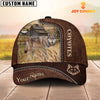 Joycorners Coyotes Customized Name Leather Pattern Cap