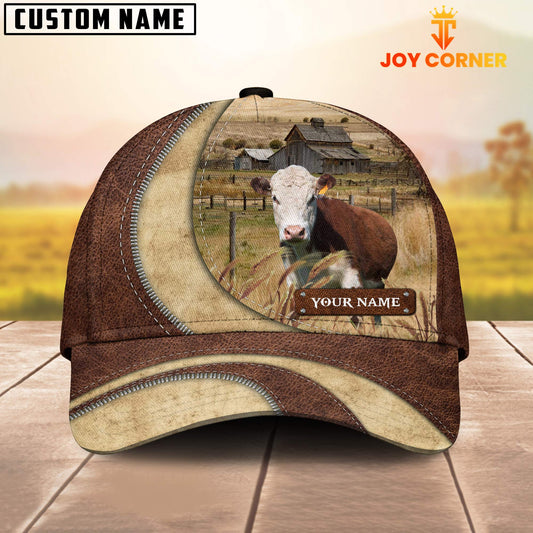 Joycorners Hereford Customized Name Farm Barn Cap