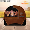 Joycorners Beefmaster Black Brown Farm Customized Name Cap