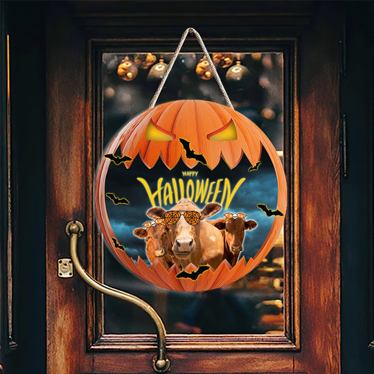 Joycorners Beefmaster In Halloween Decoration Pumkpin Happy Halloween Wooden Sign
