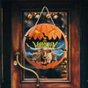 Joycorners Texas Longhorn In Halloween Decoration Pumkpin Happy Halloween Wooden Sign