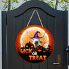 Joycorners Texas Longhorn Lick Or Treat Happy Halloween Wooden Sign