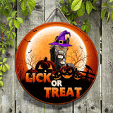 Joycorners Horse Lick Or Treat Happy Halloween Wooden Sign