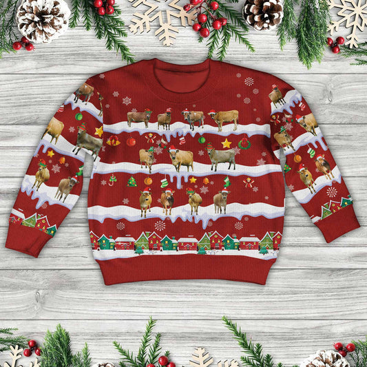 Joycorners Jersey Christmas Knitted Sweater For Kids