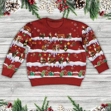 Joycorners Hereford Christmas Knitted Sweater For Kids