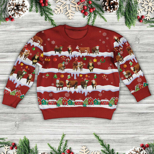 Joycorners Hereford Christmas Knitted Sweater For Kids