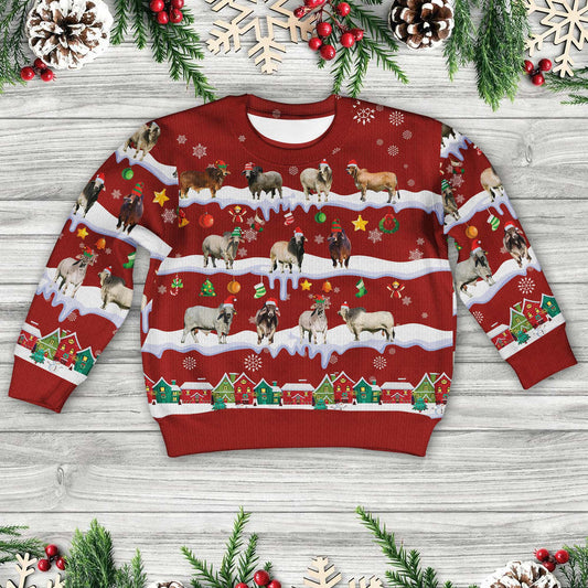 Joycorners Brahman Christmas Knitted Sweater For Kids