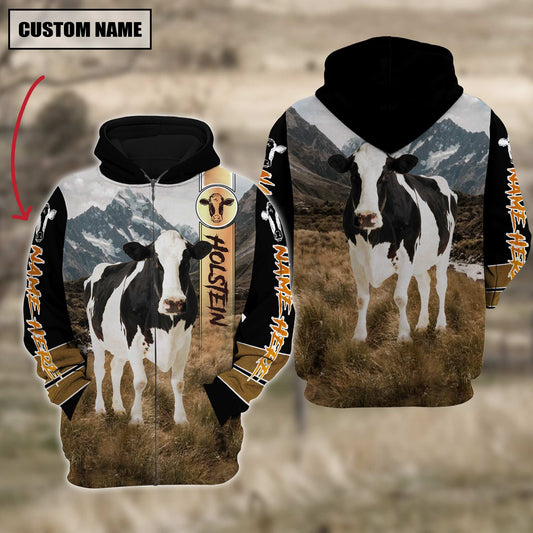 Joycorners Holstein Cattle 3D Customized Hoodie