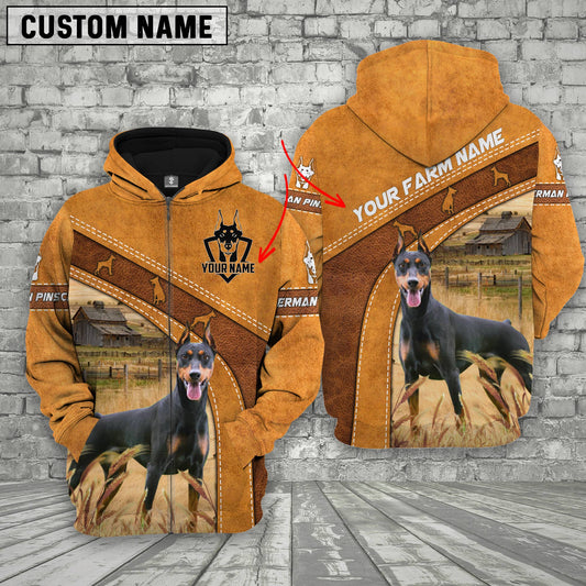 Joycorners Doberman Pinscher Races Custom Name Printed 3D Hoodie