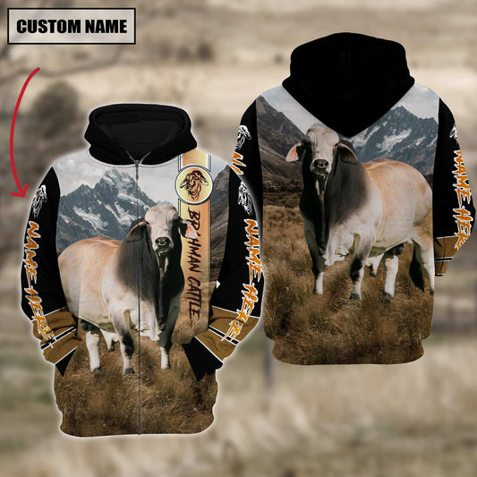 Joycorners Brahman Cattle 3D Customized Hoodie