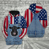 Joycorners Black Angus Cattle US Flag Farm Personalized 3D Hoodie