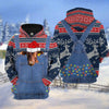 Joycorners Santa Gertrud Cattle Christmas Knitting Hoodie Pattern 3D