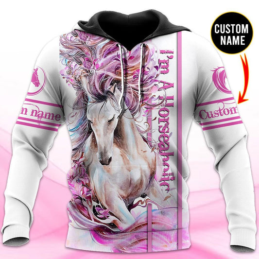 Joycorners Custom Name Horse Collection Hoodie 21
