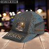 Joycorners Personalized Name Vaccinated By Blood Of Jesus Blue Trucker Classic Cap 2023