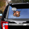 Joycorners Red Angus All Over Printed 3D Decal