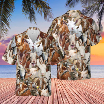 Joycorners Herd Of Goat All Over Printed 3D Hawaiian Shirt