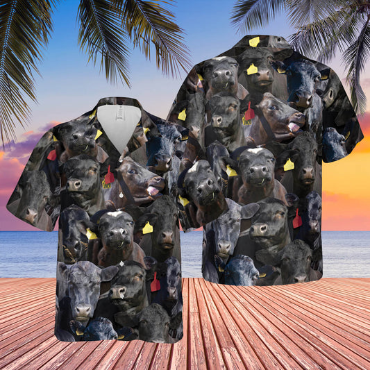 Joycorners Herd Of Black Angus All Over Printed 3D Hawaiian Shirt