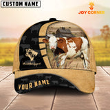Joycorners Custom Name Race Montbéliard Cattle 3D Cap