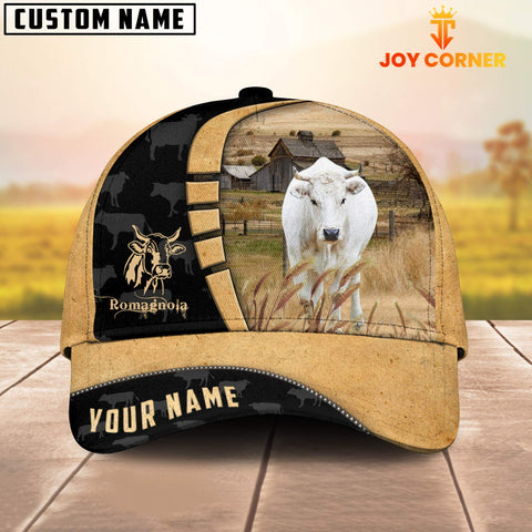 Joycorners Custom Name Romagnola Cattle 3D Cap