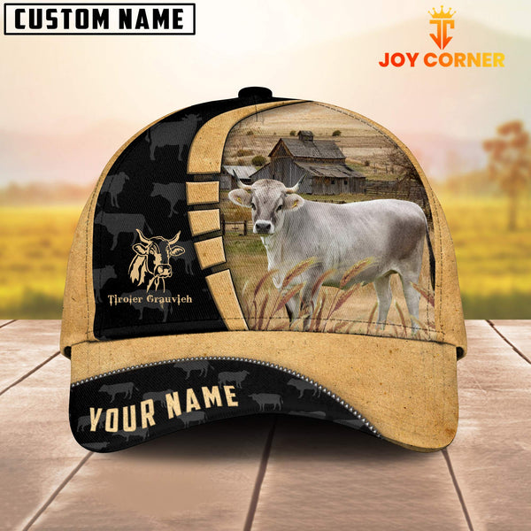 Joycorners Farm Tiroler Grauvieh Custom Name Retro Cap