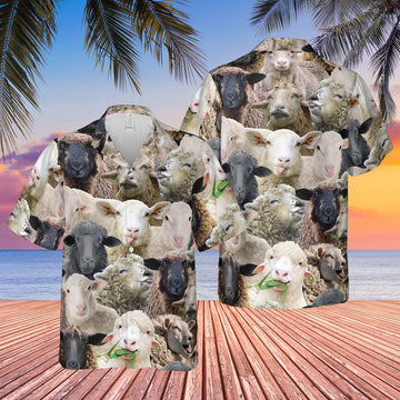 Joycorners Herd Of Sheep All Over Printed 3D Hawaiian Shirt