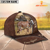 Joycorners GYR Cattle Customized Name Leather Pattern Cap