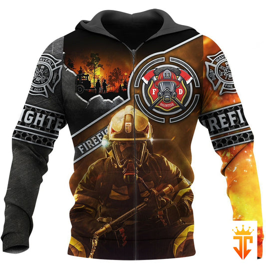 Joycorners Brave Firefighters In The Smoke All Over Printed 3D Shirts